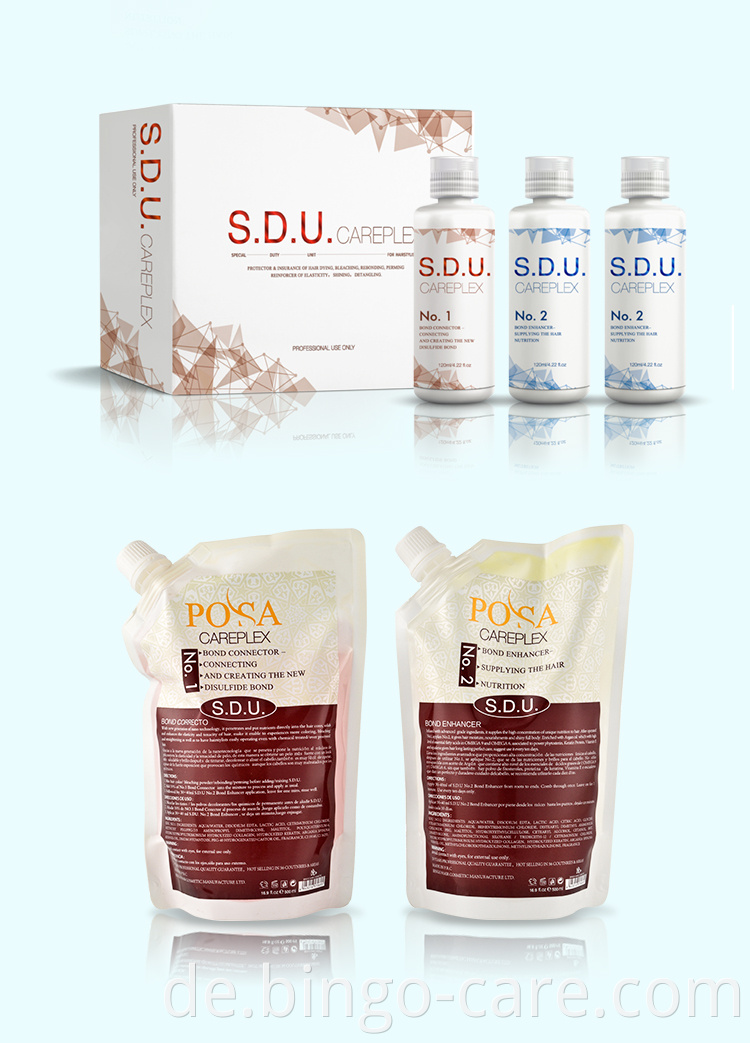 SDU CAREPLEX Professionelle Haarfarbe Protect Hair Bonding Care Treatment Salon Verwenden Sie dasselbe wie Ola Plex zum Färben Färben Dauerwelle